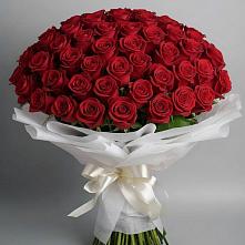 Букет 101 Красная роза Блэк Мэджик в Карабаш Республики Татарстан