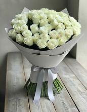 Букет 35 Белых роз в Карабаш Республики Татарстан