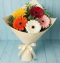 Букет цветов из:  Герберы в Карабаш Республики Татарстан