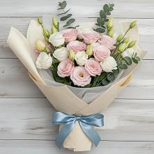 Букет цветов из:  Лизиантусы в Карабаш Республики Татарстан