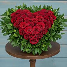 Цветочная композиция из Розы в виде сердца #REPLACE_PRED# Карабаш Республики Татарстан