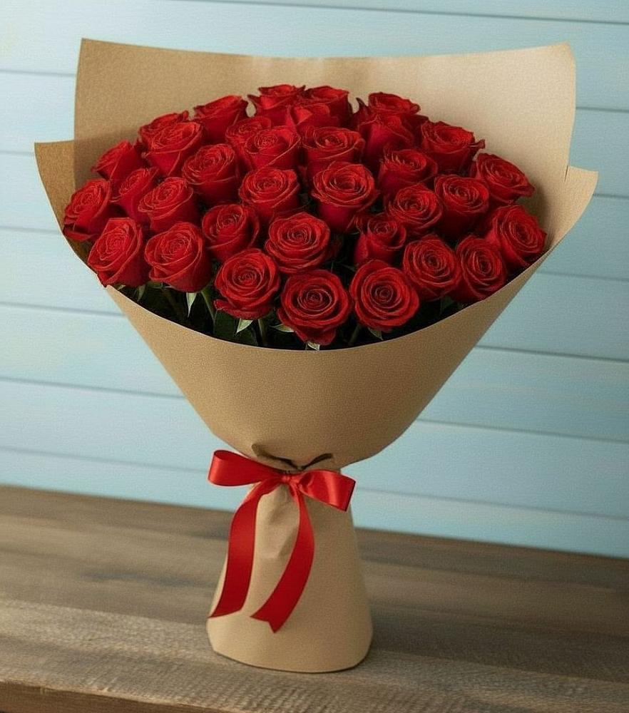 Букет Красные розы Милано в Карабаш Республики Татарстан