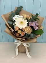 Букет цветов из:  Герберы и Хризантемы в Карабаш Республики Татарстан