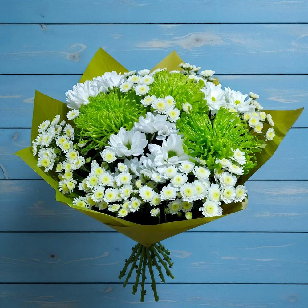 Букет цветов из: Хризантемы в Карабаш Республики Татарстан