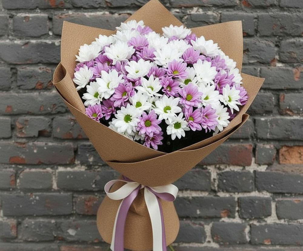 Букет цветов из: Хризантемы в Карабаш Республики Татарстан
