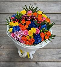 Букет цветов из:  Розы и Хризантемы в Карабаш Республики Татарстан