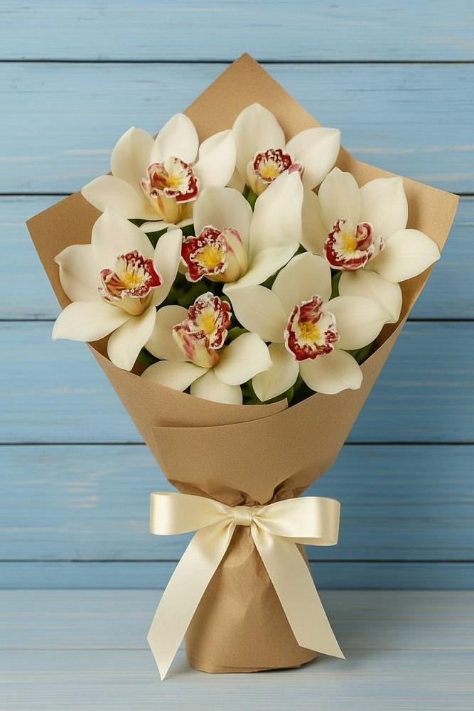 Букет цветов из: Орхидеи и Розы в Карабаш Республики Татарстан