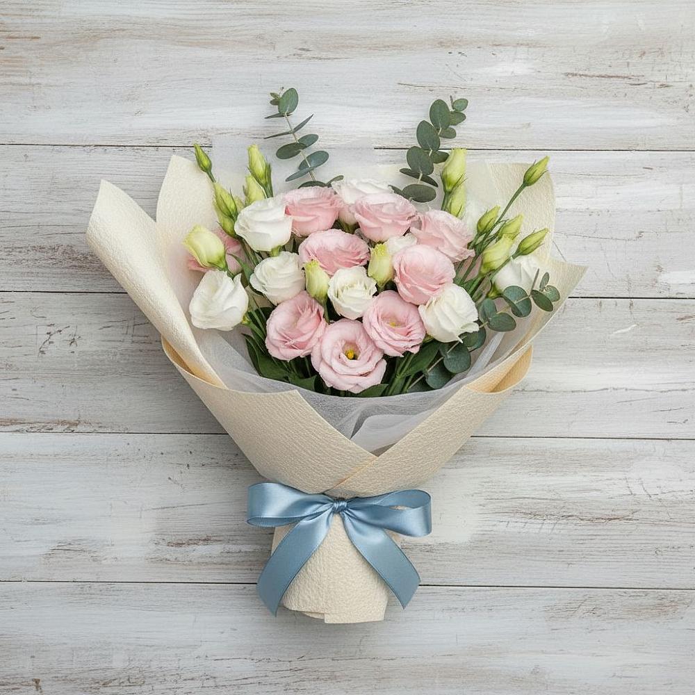 Букет цветов из: Лизиантусы в Карабаш Республики Татарстан